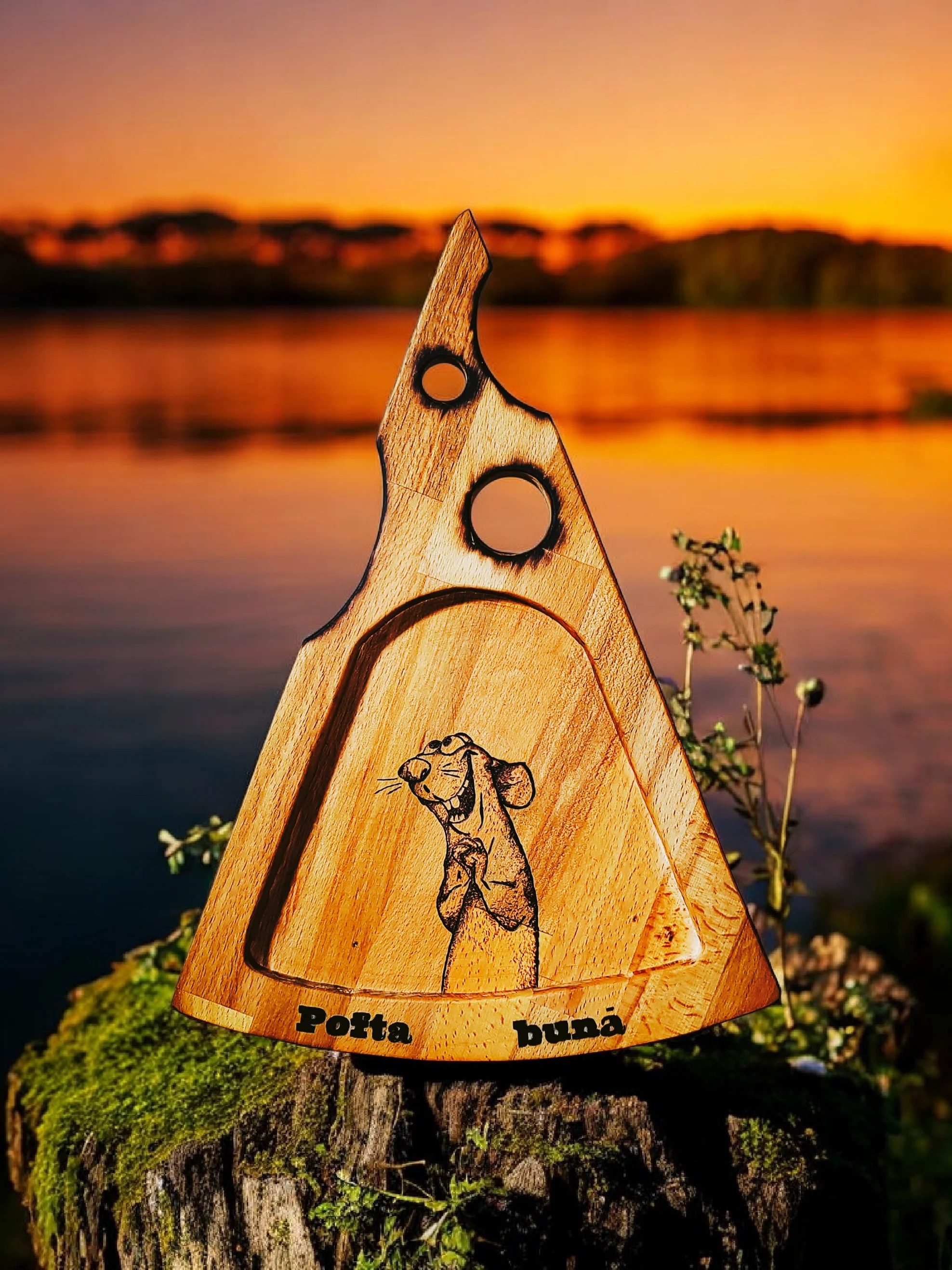 Platou servire,artizanal, personalizat, din lemn