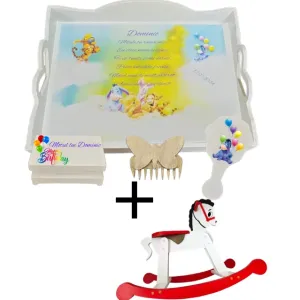 Set tăviță pentru tăierea moțului – Ursuleţul Winnie 2 + calut de lemn